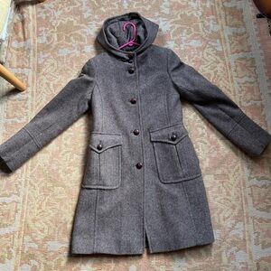 DKNY Brown Pea Coat